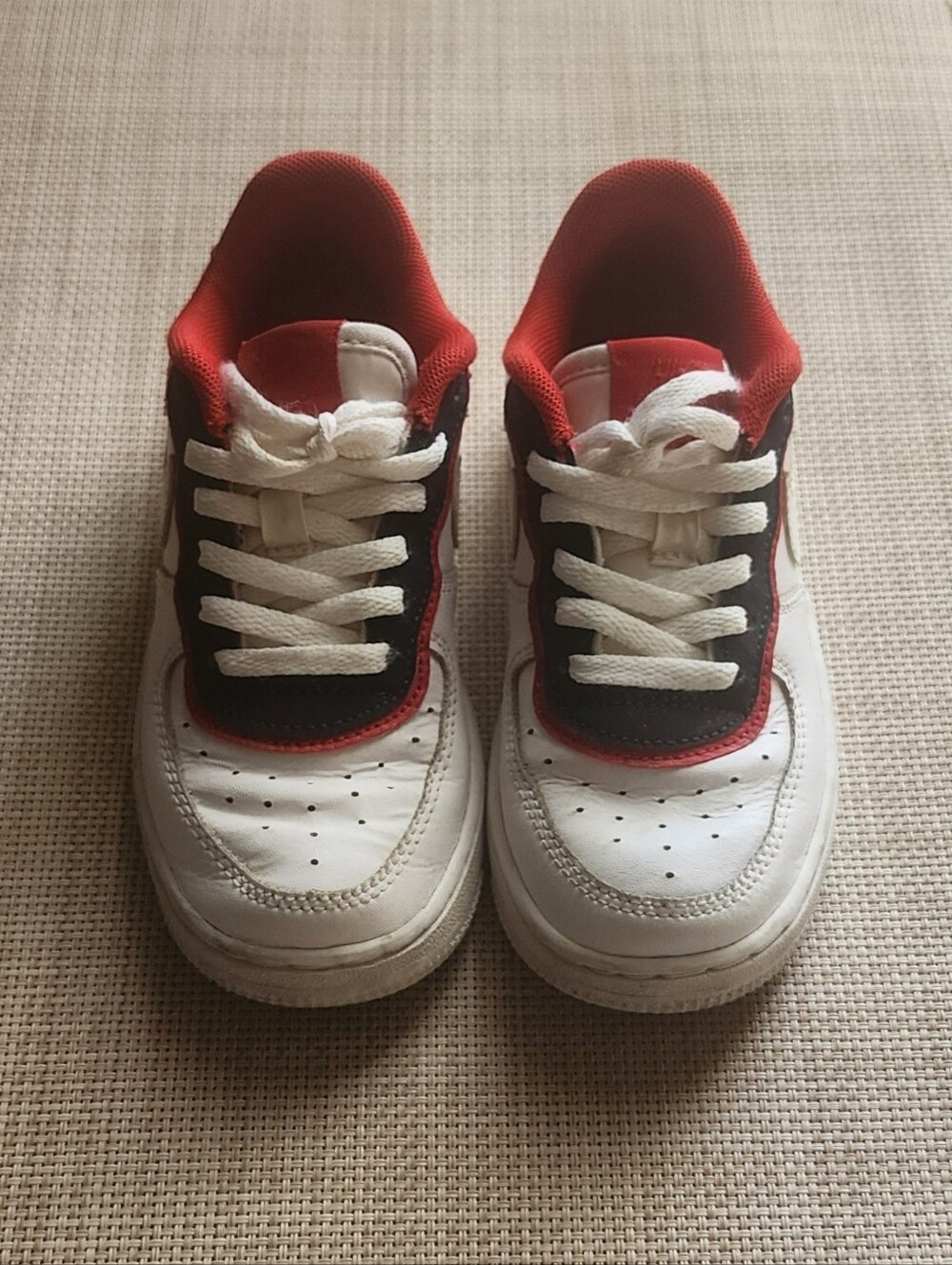 Nike Air Force 1 Double Layer, White Obsidian Red TD